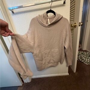 Aritzia Taupe Cowl Neck Sweater